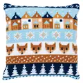 Image of Vervaco Winter Motifs Fox Cushion Christmas Cross Stitch Kit