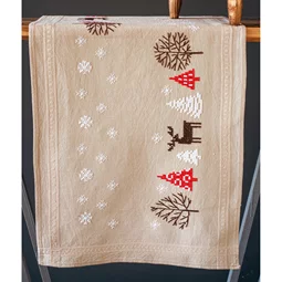 Vervaco Modern Christmas Runner Embroidery Kit