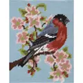 Image of Anchor Bullfinch and Blossom Tapestry Kit