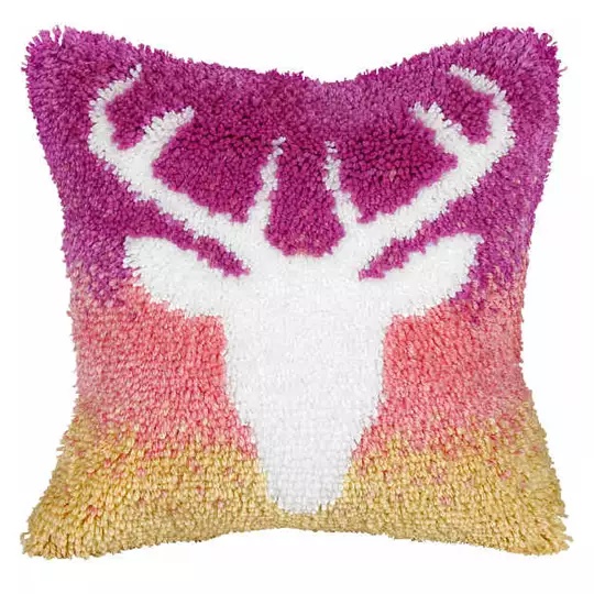 Image 1 of Orchidea Ombre Deer Latch Hook Latch Hook Cushion Kit