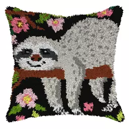 Sloth Latch Hook Cushion