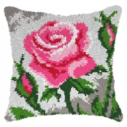Roses Latch Hook Cushion