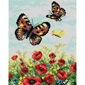 Image of Orchidea Butterflies and Poppies Tapestry Kit