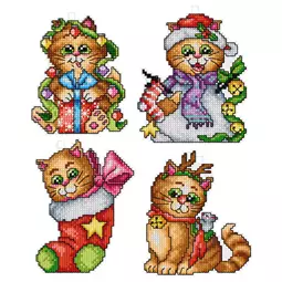 Christmas Cats Ornaments