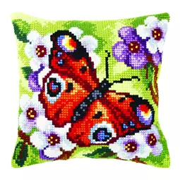 Peacock Butterfly Cushion