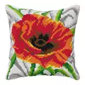 Image of Orchidea Poppy Cushion Cross Stitch Kit