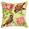 Image of Orchidea Birds and Blossom Cushion Cross Stitch Kit
