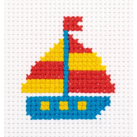 Image 1 of Klart Little Ship Cross Stitch Kit