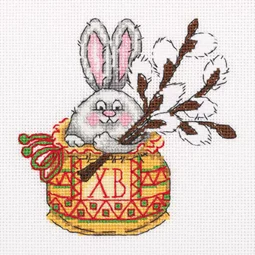 Klart Bunny with Willow Cross Stitch Kit