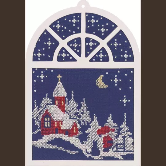 Image 1 of Permin Winter Night Christmas Cross Stitch Kit