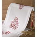 Image of Permin Red Leaves Runner Embroidery Kit