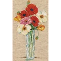 Image of Design Works Crafts Poppy Vase Cross Stitch Kit