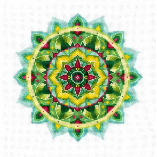 Image 1 of RIOLIS Self Knowledge Mandala Cross Stitch Kit