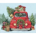 Image of Dimensions Festive Ride Christmas Cross Stitch Kit