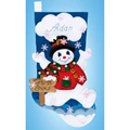 Image of Design Works Crafts Let it Snow Stocking Christmas Craft Kit