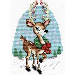 Design Works Crafts Reindeer Christmas Cross Stitch Kit