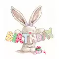 Image of Bothy Threads Bebunni - Birthday Cross Stitch Kit
