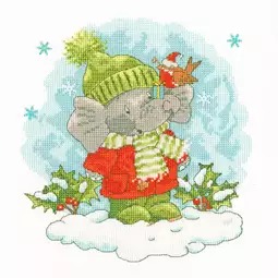 Bothy Threads Elly's Snow Day Christmas Cross Stitch Kit