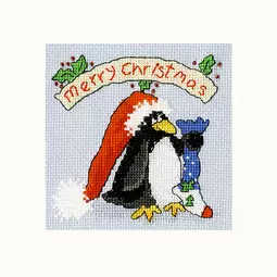 Bothy Threads PPP Please Santa Christmas Card Making Christmas Cross Stitch Kit