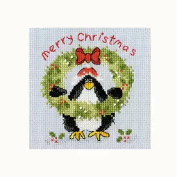 Bothy Threads PPP Prickly Holly Christmas Card Making Christmas Cross Stitch Kit