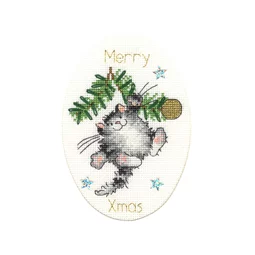 Bothy Threads Swing into Xmas Christmas Card Making Christmas Cross Stitch Kit