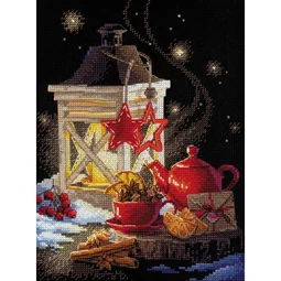 RIOLIS Winter Tea Time Christmas Cross Stitch Kit