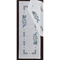Image of Permin Blue Floral Hardanger Long Runner Embroidery Kit