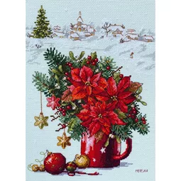 Merejka Happy Holidays Christmas Cross Stitch Kit