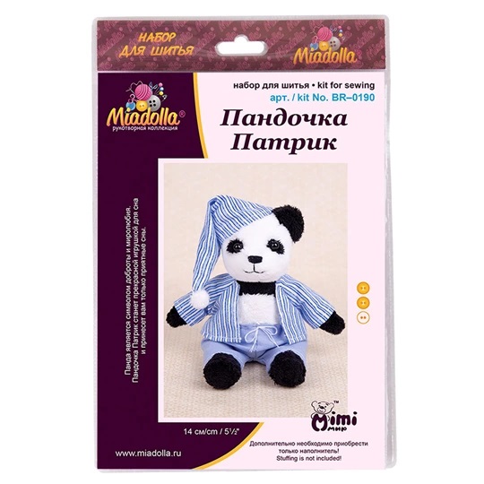 Image 3 of Miadolla Patrick the Panda Toy Making Kit Craft Kit