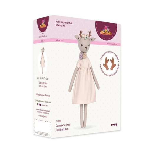 Image 3 of Miadolla Ellie the Fawn Doll Making Kit Craft Kit