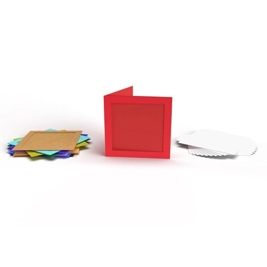 Image 1 of Peak Dale Products Mixed Colour Cards with Square Aperture - Pack of 10 Kit