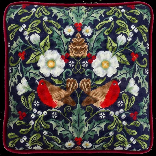 Image 1 of Bothy Threads Winter Robins Tapestry Kit