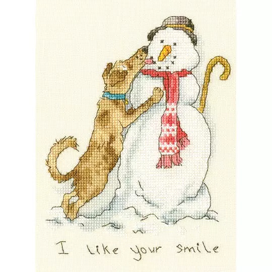 Image 1 of Bothy Threads I Like Your Smile Christmas Cross Stitch Kit