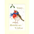 Image of Bothy Threads Warm Wishes Christmas Card Making Christmas Cross Stitch Kit