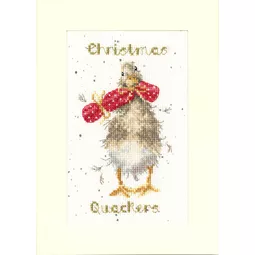 Bothy Threads Christmas Quackers Christmas Card Making Cross Stitch Kit