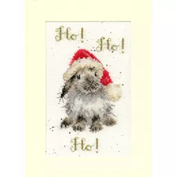 Bothy Threads Ho! Ho! Ho! Christmas Card Making Christmas Cross Stitch Kit