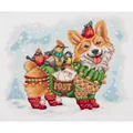 Image of Panna Christmas Post Cross Stitch Kit