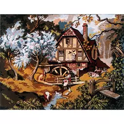 Gobelin-L Watermill Tapestry Canvas