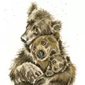 Image of Bothy Threads Bear Hugs Cross Stitch Kit