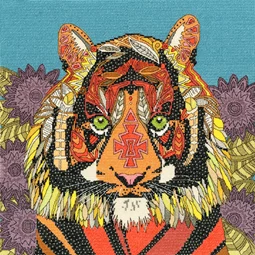 Bothy Threads Jewelled Tiger Cross Stitch Kit