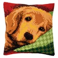 Image of Vervaco Sleepy Little Dog Cushion Cross Stitch Kit