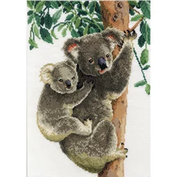 Vervaco Koala with Baby Cross Stitch Kit