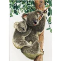 Image of Vervaco Koala with Baby Cross Stitch Kit