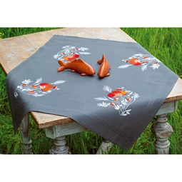 Vervaco Poppies Tablecloth Embroidery Kit