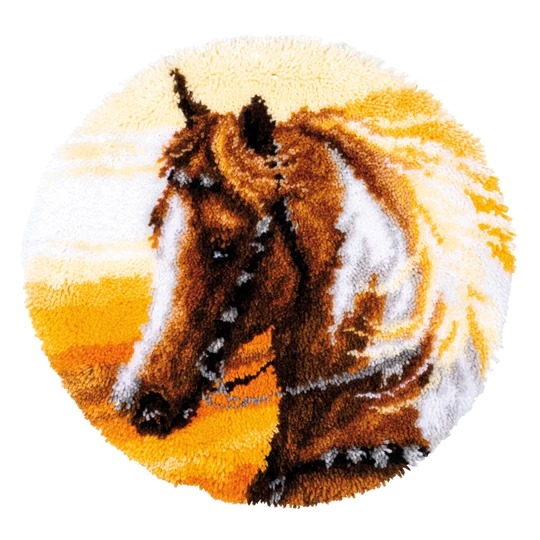 Image 1 of Vervaco Western Horse Rug Latch Hook Rug Kit