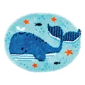 Image of Vervaco Whale Fun Rug Latch Hook Rug Kit