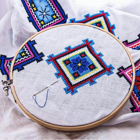 Image 3 of Peak Dale Products Bamboo Embroidery Hoop 25cm (10 inch) Frame