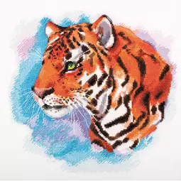 Panna Watercolour Tiger Cross Stitch Kit