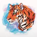 Image of Panna Watercolour Tiger Cross Stitch Kit