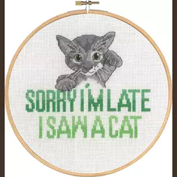 Permin Sorry Cat Cross Stitch Kit
